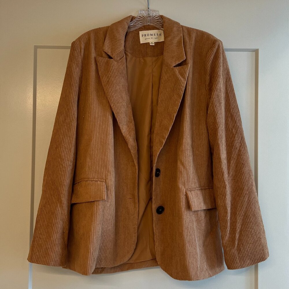 Promesa (VICI), Size M, Brown Corduroy Blazer